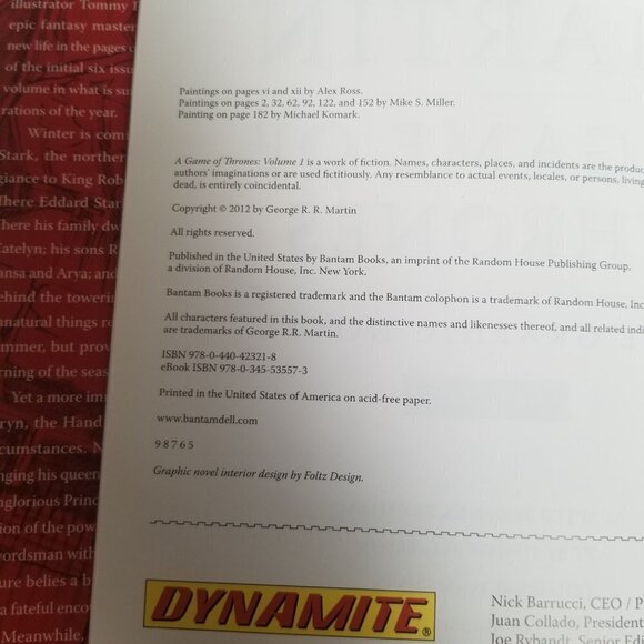 A Game of Thrones: Graphic Novel, Volume One, Martin, George R.R. Hardback - Picture 10 of 14